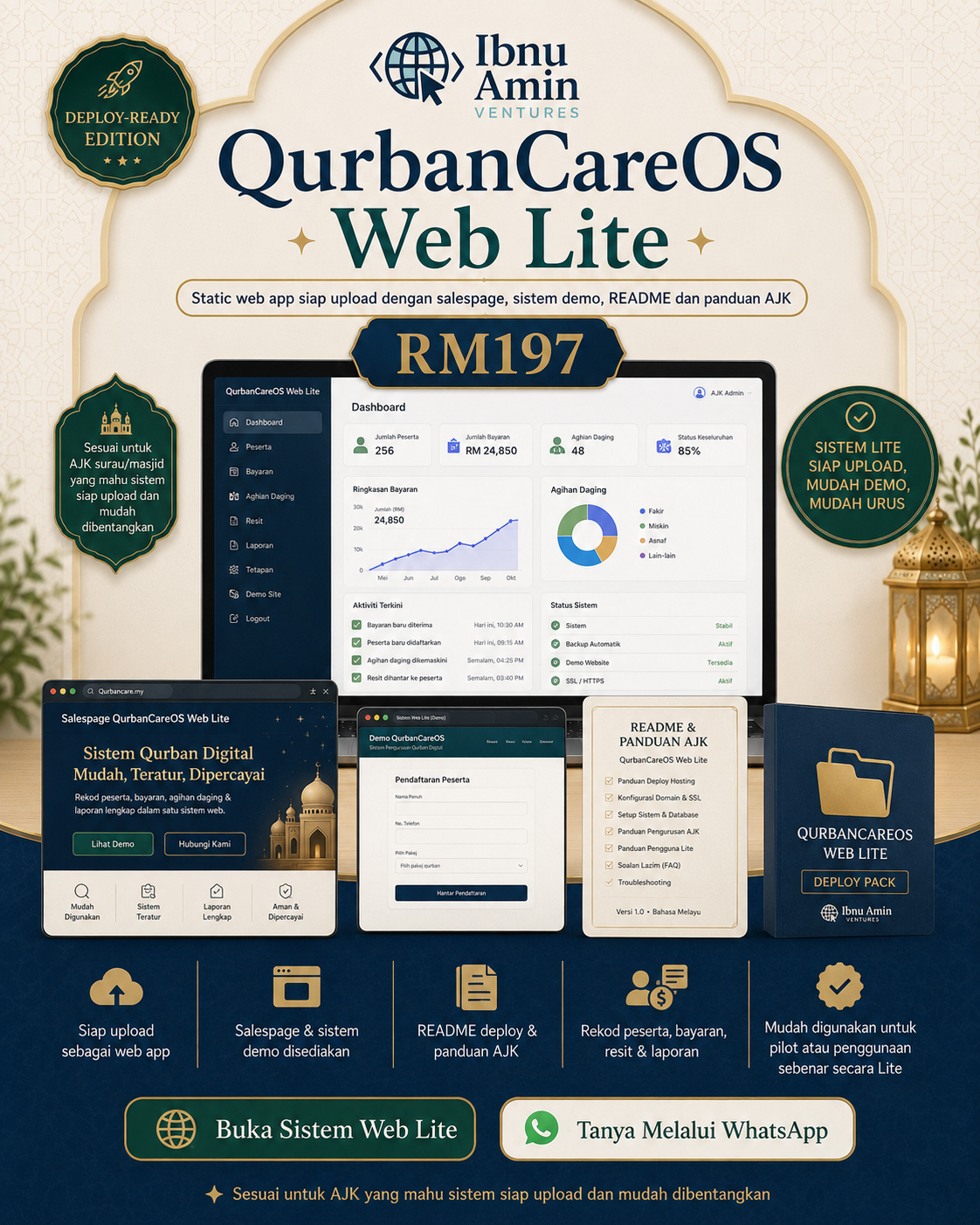 Poster QurbanCareOS Web Lite RM197